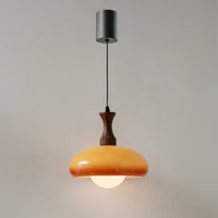 WOMO Orange Glass Dome Pendant Light - WM3137
