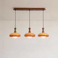 WOMO Orange Glass Dome Pendant Light - WM3137