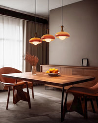 WOMO Orange Glass Dome Pendant Light - WM3137