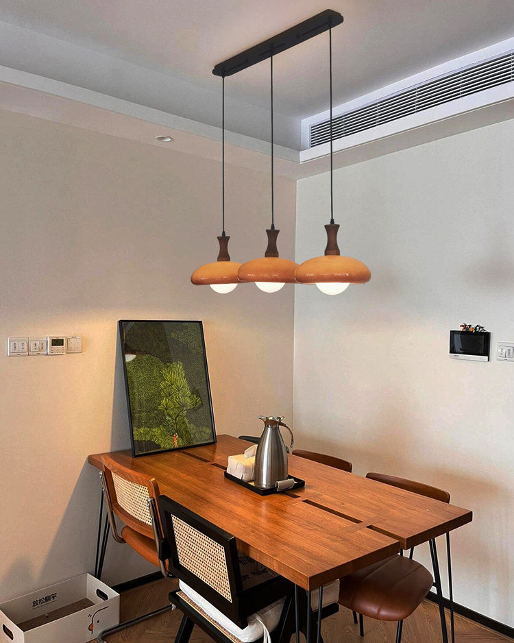 WOMO Orange Glass Dome Pendant Light - WM3137