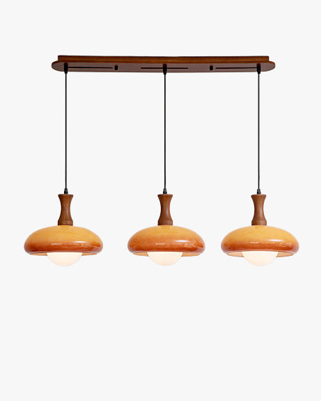 WOMO Orange Glass Dome Pendant Light - WM3137