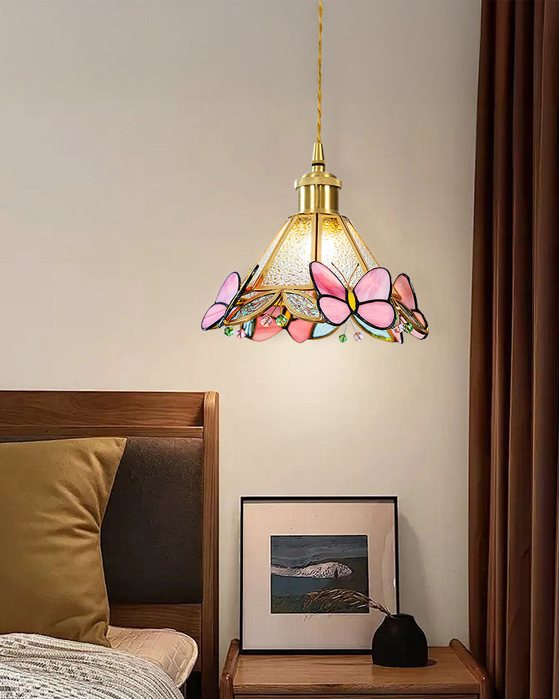 WOMO Butterfly Glass Cone Pendant Light - WM3138