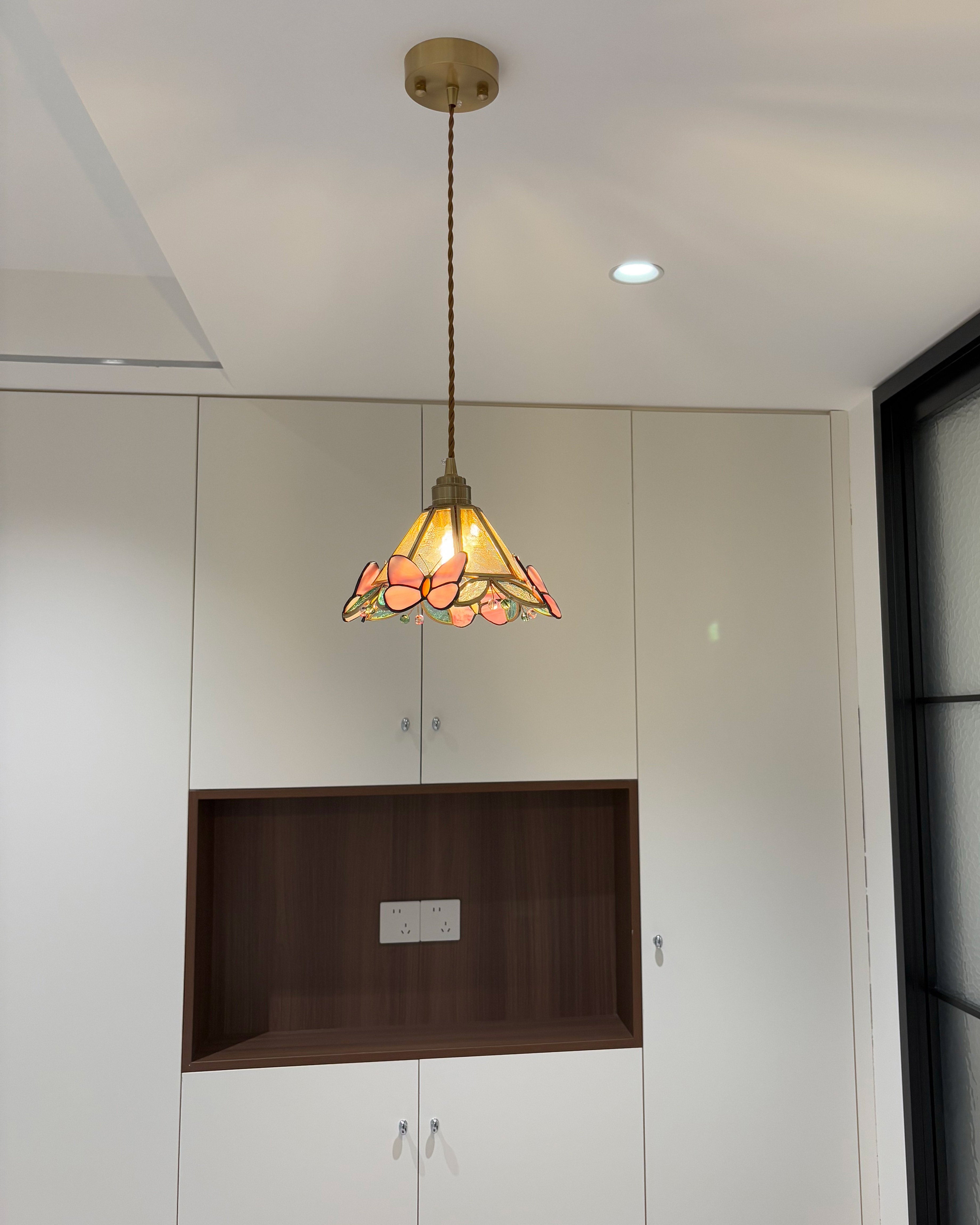 WOMO Butterfly Glass Cone Pendant Light - WM3138