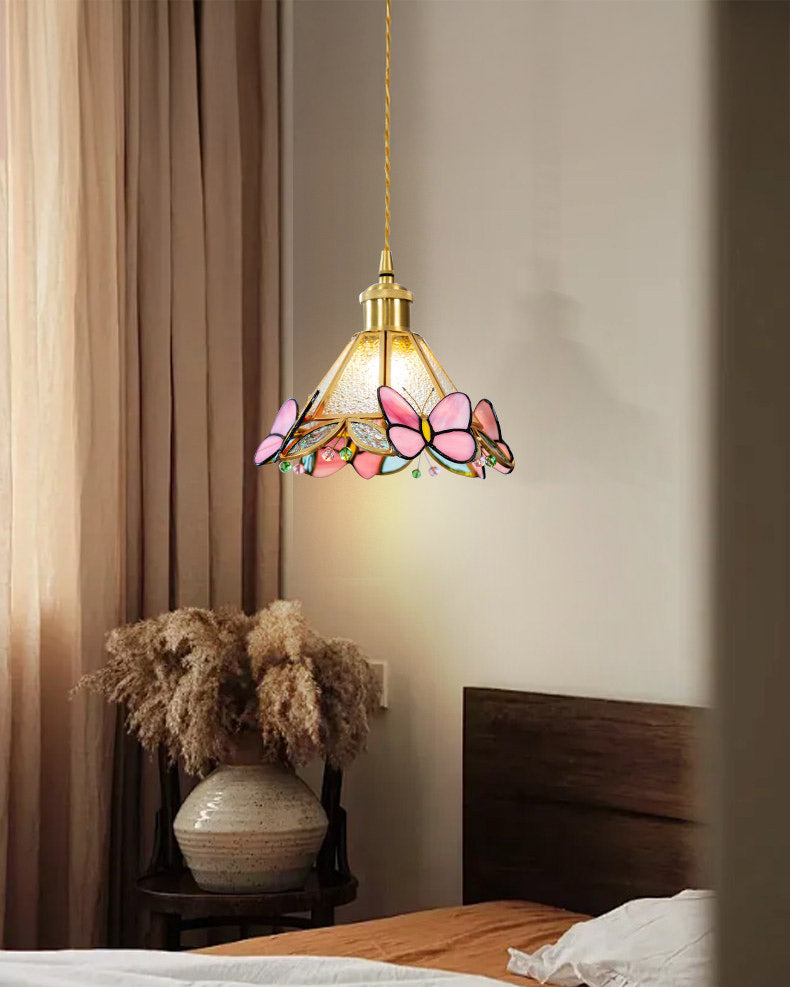 WOMO Butterfly Glass Cone Pendant Light - WM3138