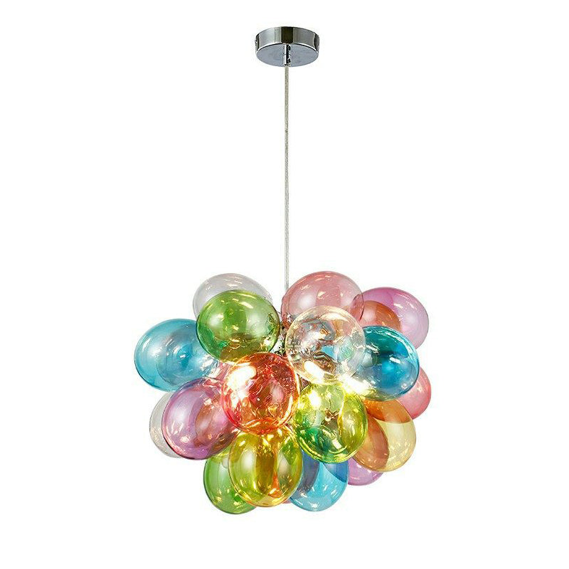 WOMO Colorful Glass Bubble Chandelier - WM3146