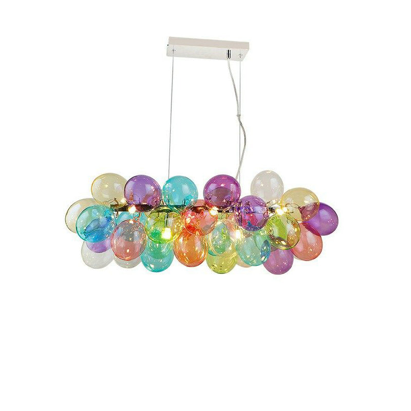 WOMO Colorful Glass Bubble Chandelier - WM3146