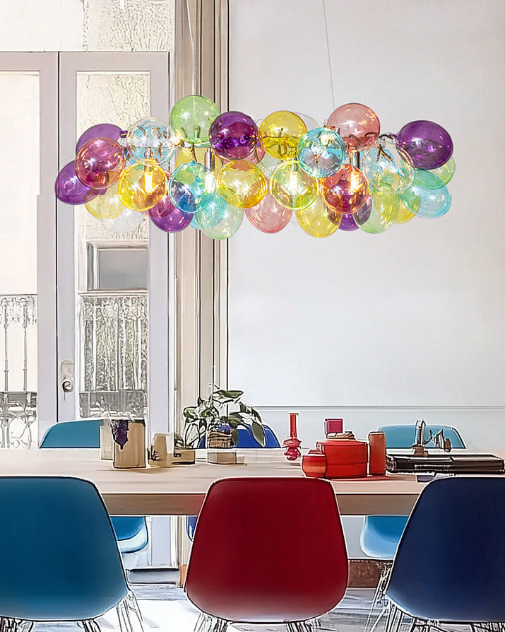 WOMO Colorful Glass Bubble Chandelier - WM3146