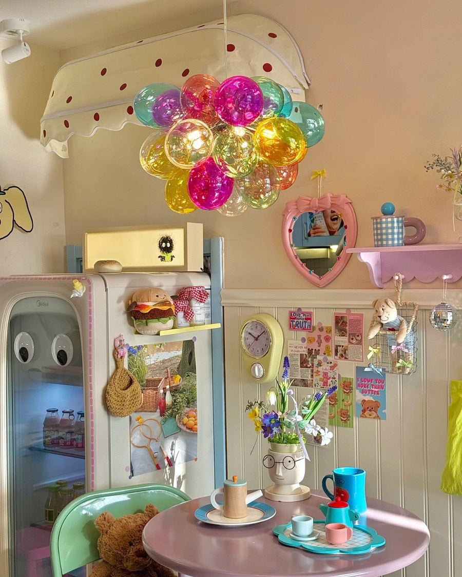 WOMO Colorful Glass Bubble Chandelier - WM3146