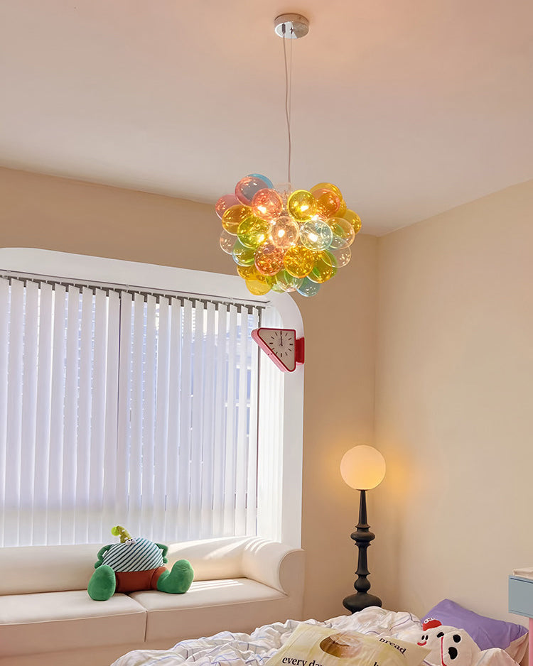 WOMO Colorful Glass Bubble Chandelier - WM3146