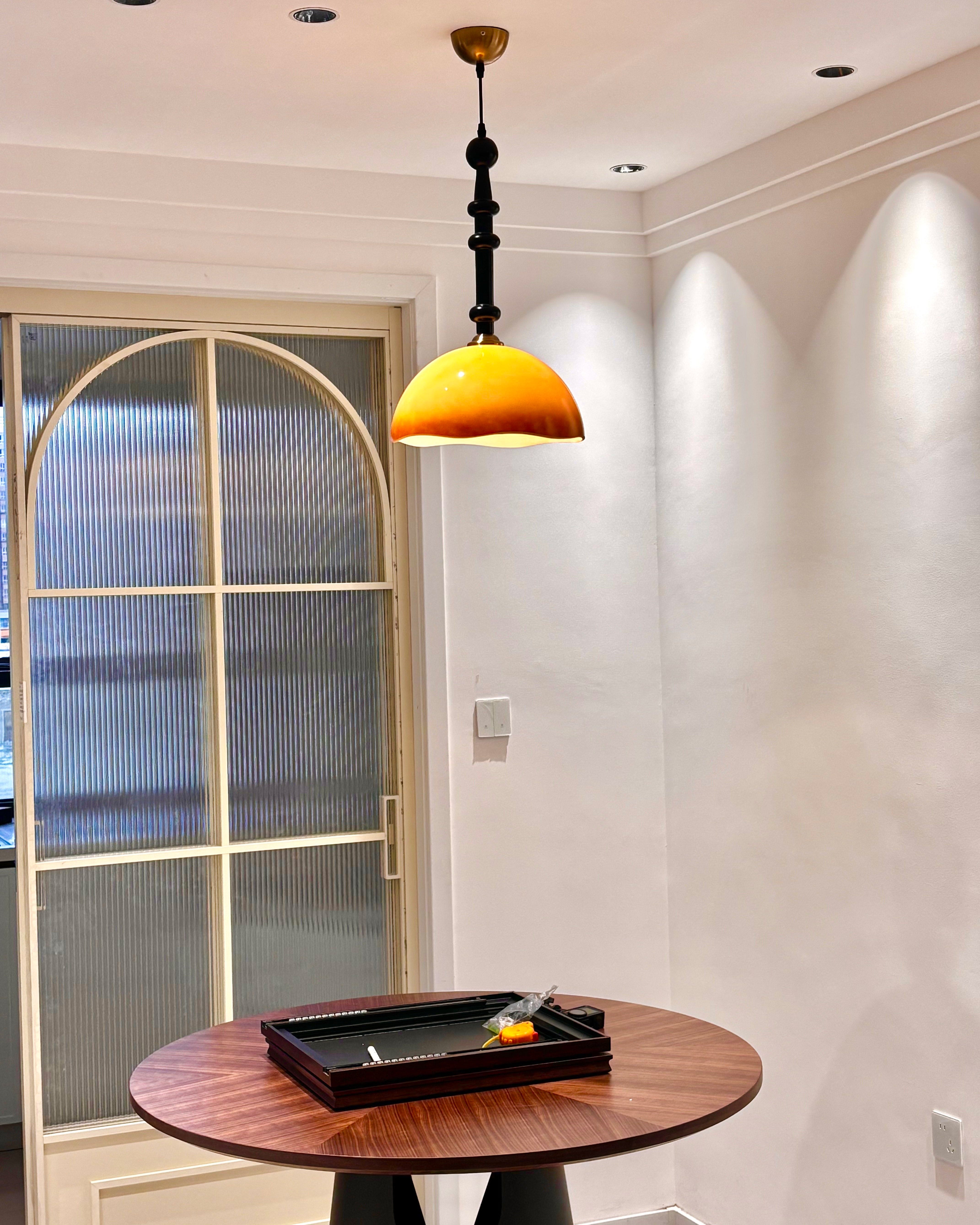 WOMO Vintage Glass Dome Pendant Light - WM3147