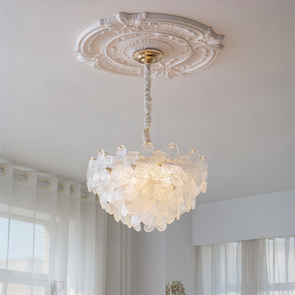 WOMO Art Deco Glass Flower Pendant Light - WM3148