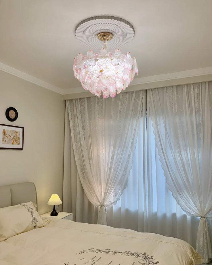 WOMO Art Deco Glass Flower Pendant Light - WM3148