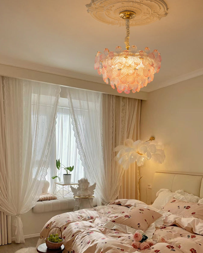 WOMO Art Deco Glass Flower Pendant Light - WM3148