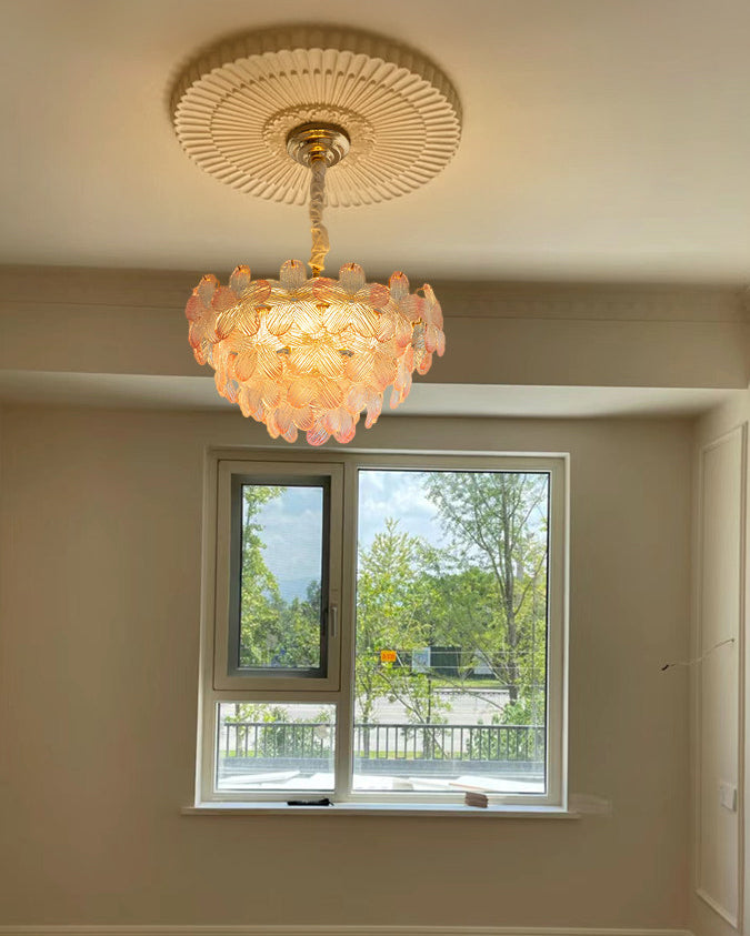 WOMO Art Deco Glass Flower Pendant Light - WM3148