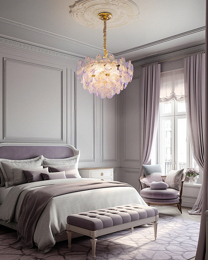 WOMO Art Deco Glass Flower Pendant Light - WM3148