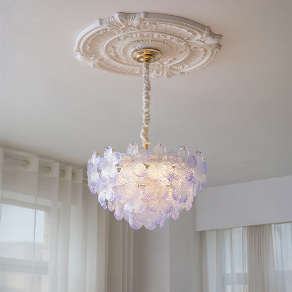 WOMO Art Deco Glass Flower Pendant Light - WM3148