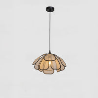 WOMO Flower Shape Fabric Pendant Light-WM3151