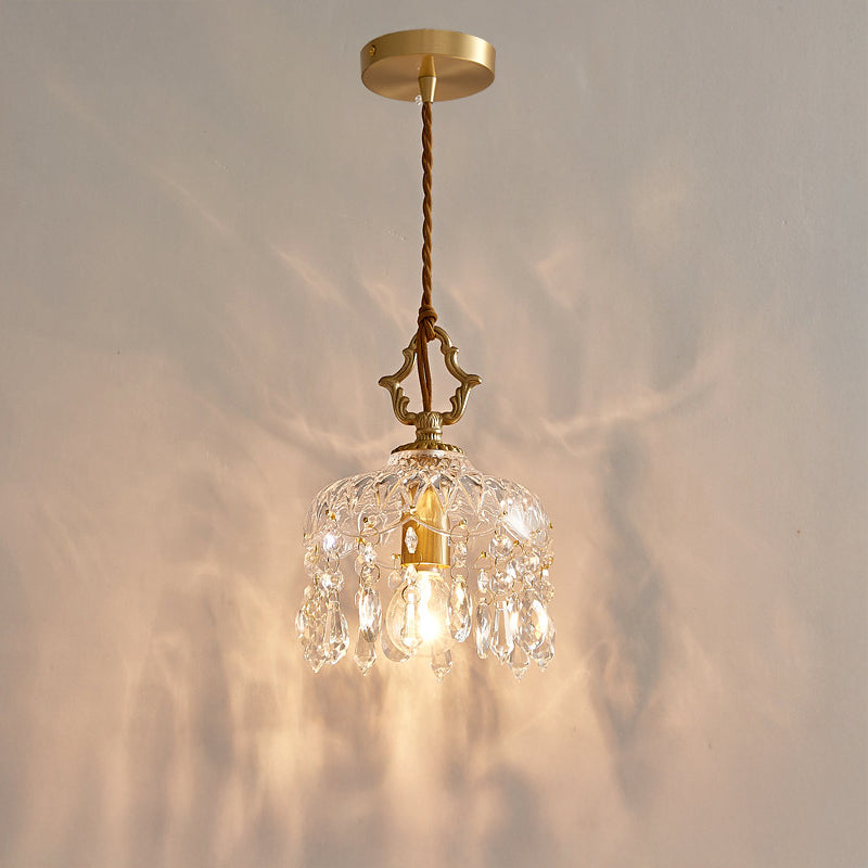 WOMO Crystal Fringe Pendant Light-WM3153