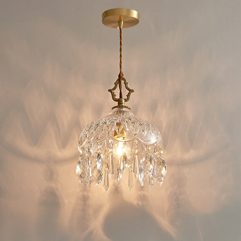 WOMO Crystal Fringe Pendant Light-WM3153
