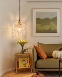 WOMO Crystal Fringe Pendant Light-WM3153