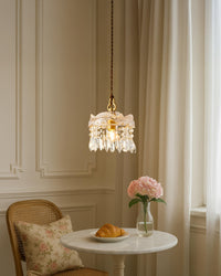 WOMO Crystal Fringe Pendant Light-WM3153