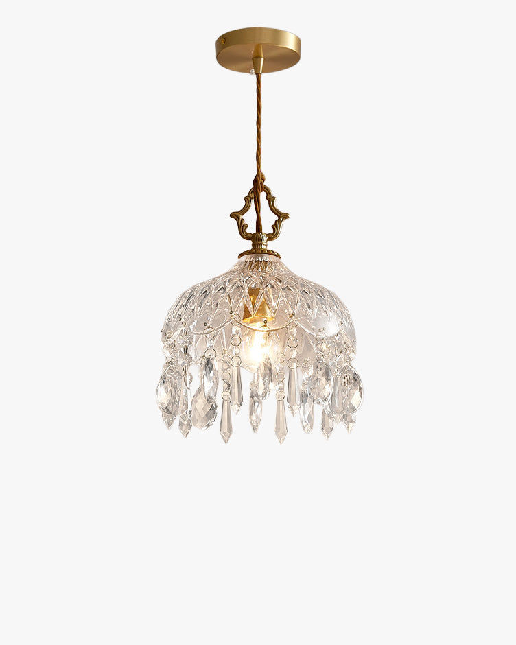 WOMO Crystal Fringe Pendant Light-WM3153