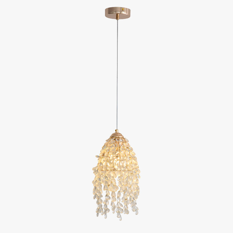 WOMO Glass Fringe Pendant Light-WM3154