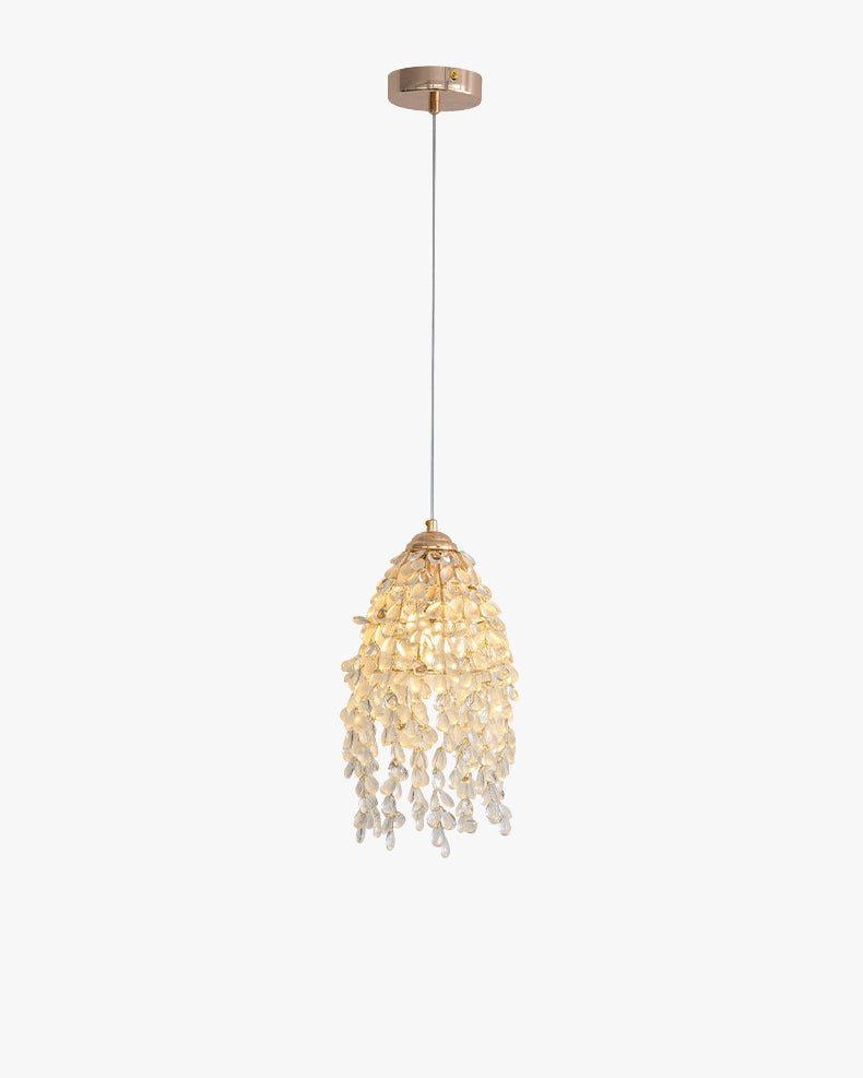 WOMO Glass Fringe Pendant Light-WM3154