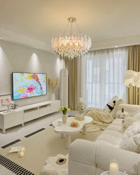 WOMO Glass Feather Shaped Chandeliers-WM3155