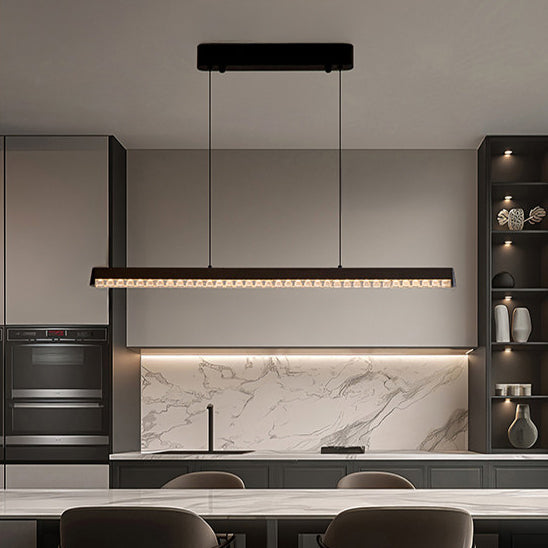 WOMO Black Linear Pendant Light-WM3157
