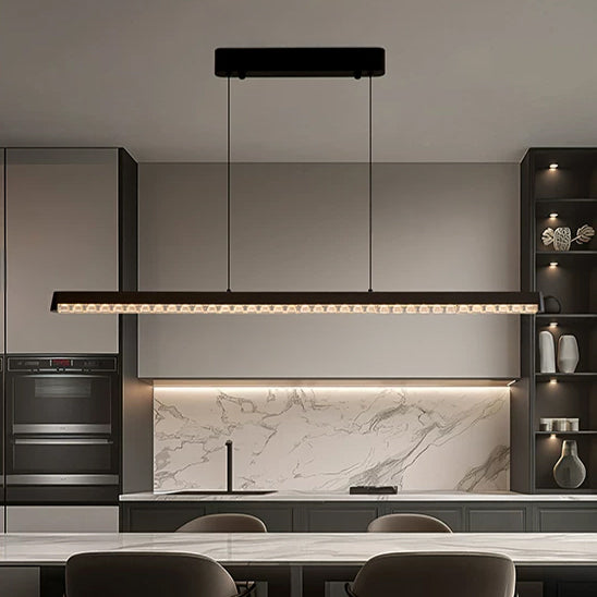 WOMO Black Linear Pendant Light-WM3157