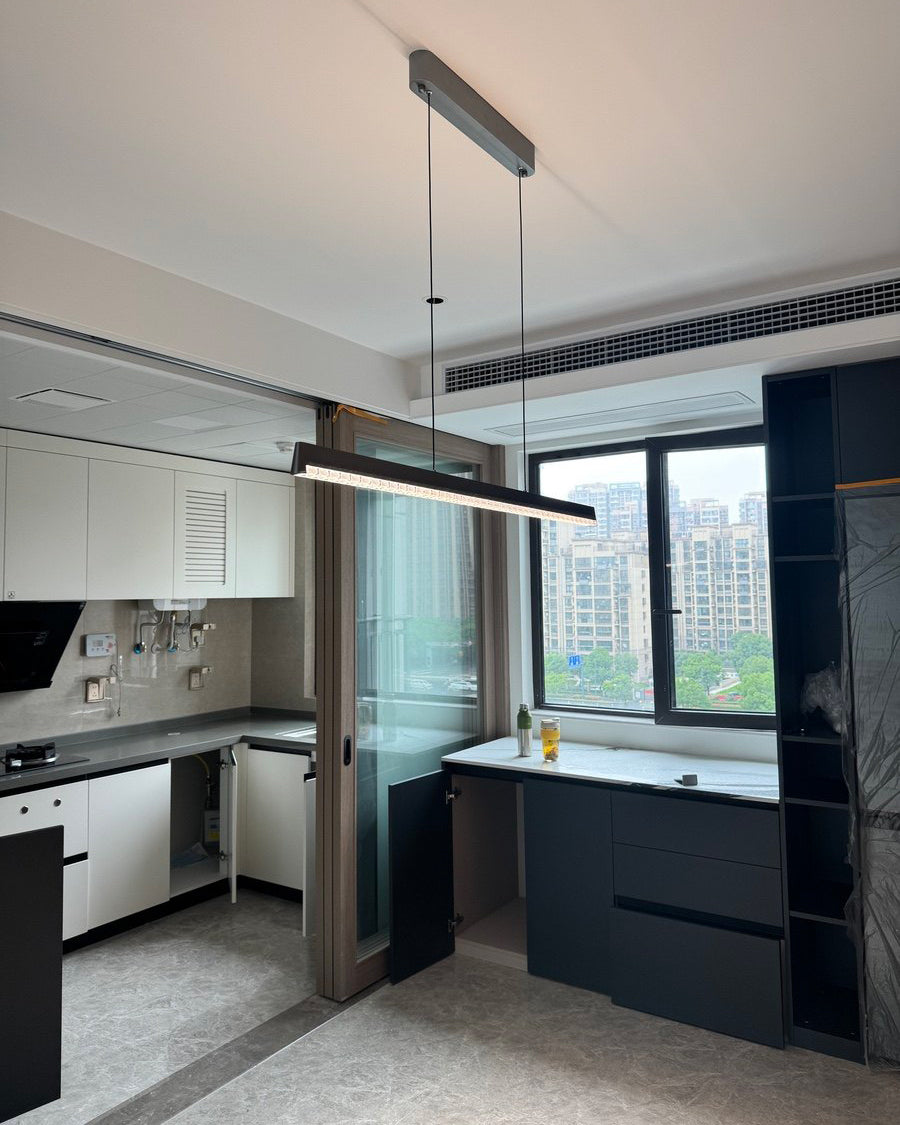 WOMO Black Linear Pendant Light-WM3157