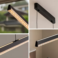 WOMO Black Linear Pendant Light-WM3157