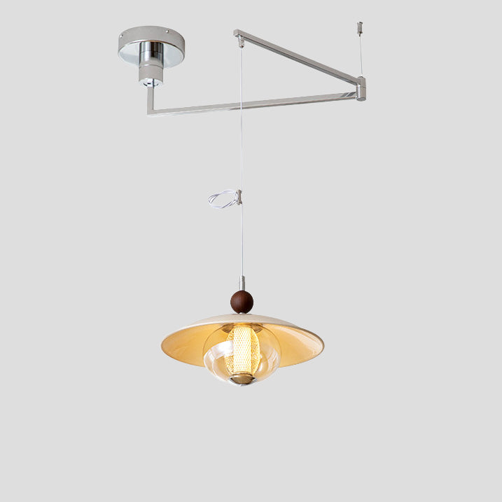 WOMO Glass Dome Swing Arm Pendant Light-WM3161