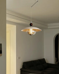 WOMO Glass Dome Swing Arm Pendant Light-WM3161