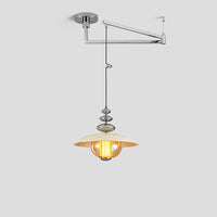 WOMO Glass Dome Swing Arm Pendant Light-WM3161