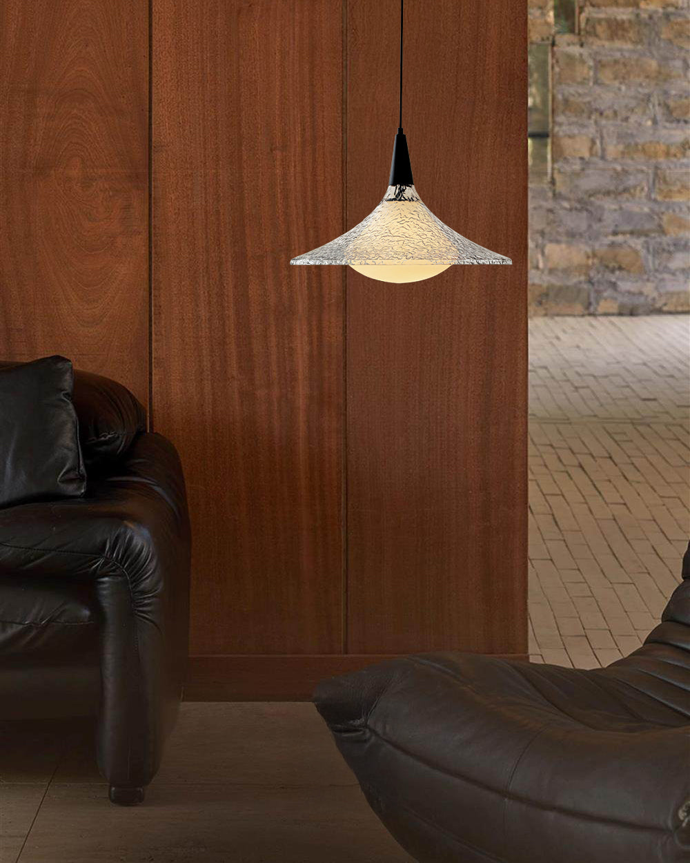 WOMO Glass Cone Pendant Lights-WM3162