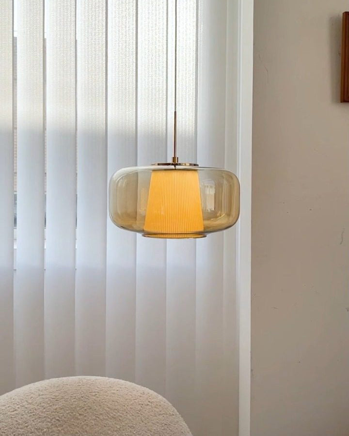 WOMO cylinder Glass Pendant Light-WM3164