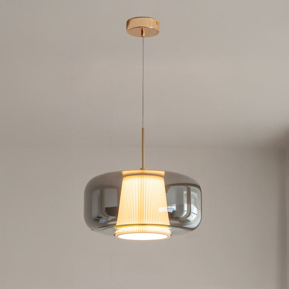 WOMO cylinder Glass Pendant Light-WM3164