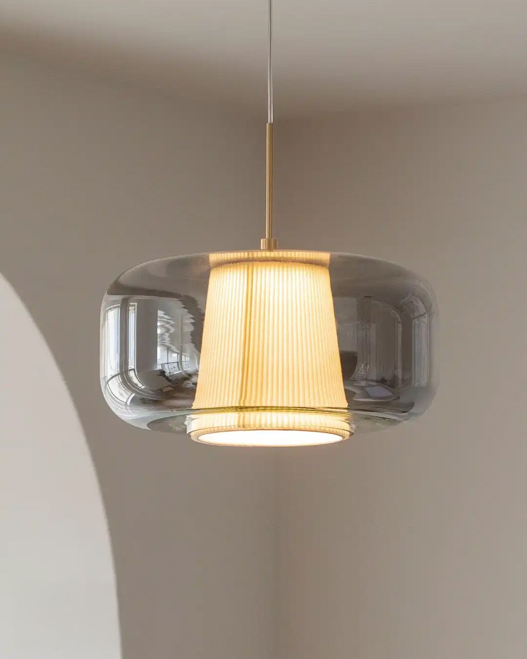 WOMO cylinder Glass Pendant Light-WM3164