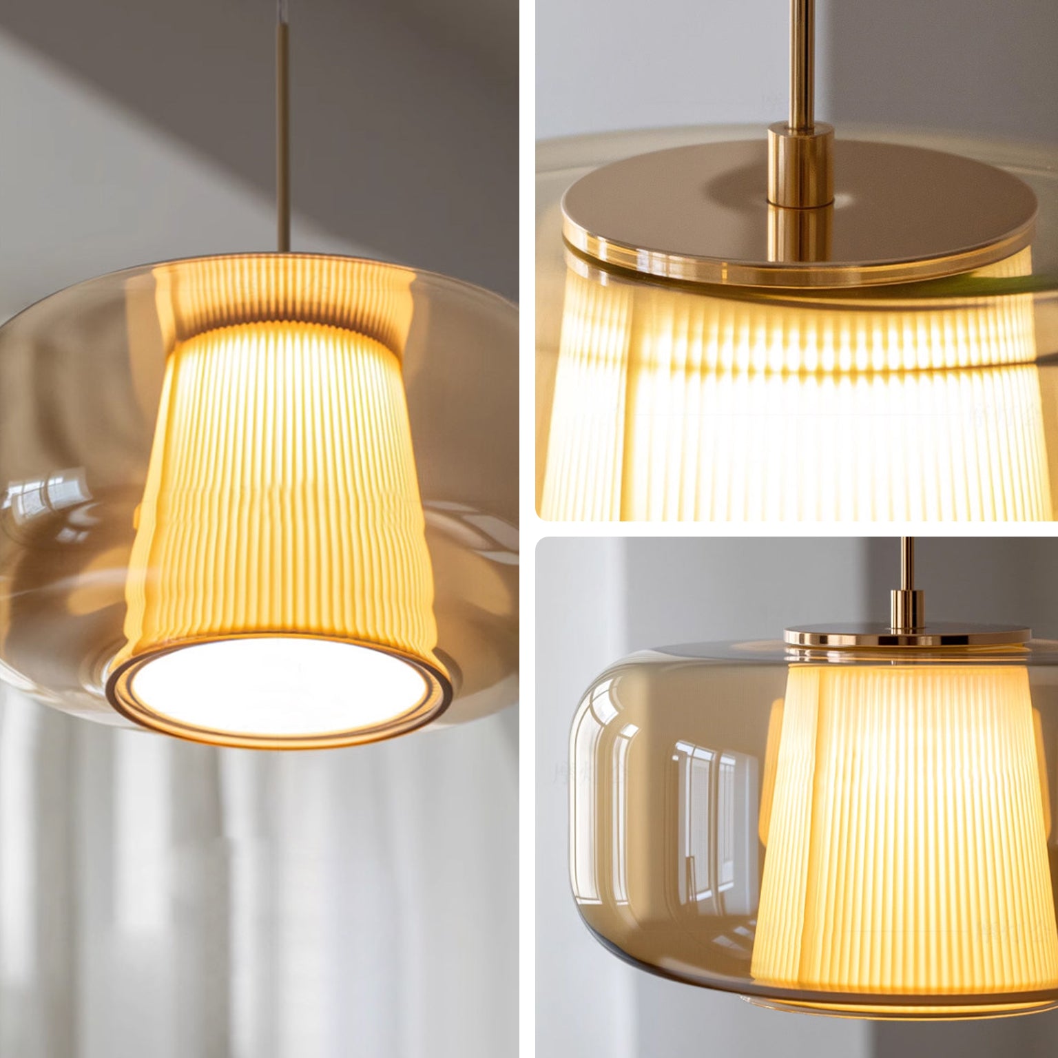 WOMO cylinder Glass Pendant Light-WM3164