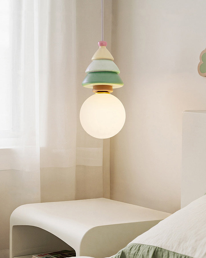 WOMO Christmas Tree Resin Pendant Light-WM3165