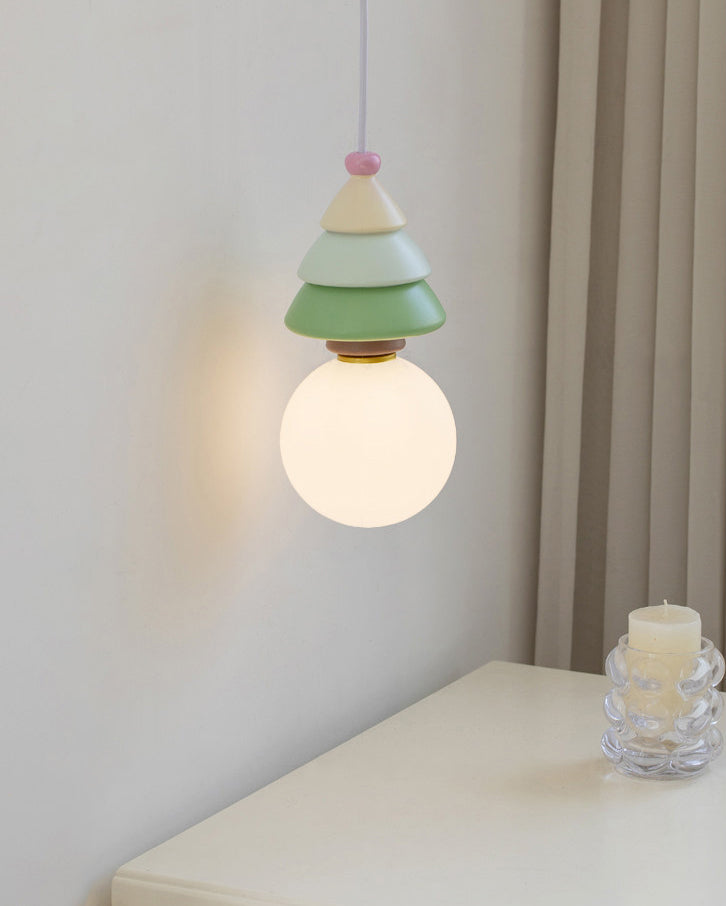 WOMO Christmas Tree Resin Pendant Light-WM3165