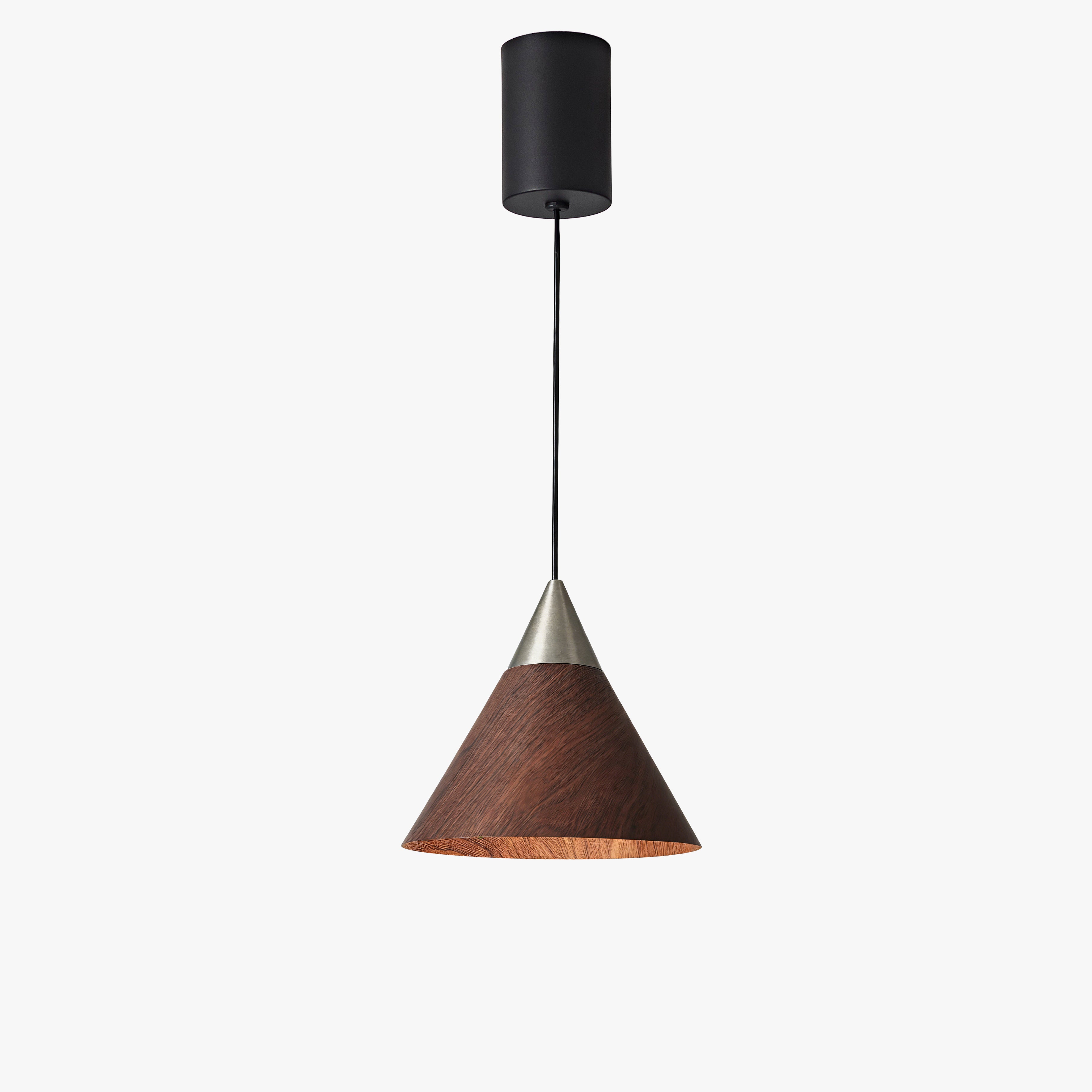 WOMO Walnut Cone Pendant Light-WM3167