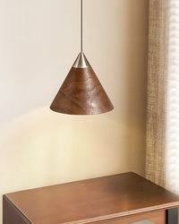 WOMO Walnut Cone Pendant Light-WM3167