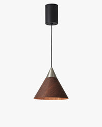 WOMO Walnut Cone Pendant Light-WM3167