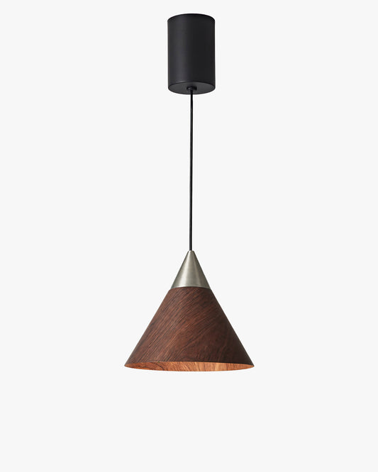 WOMO Walnut Cone Pendant Light-WM3167
