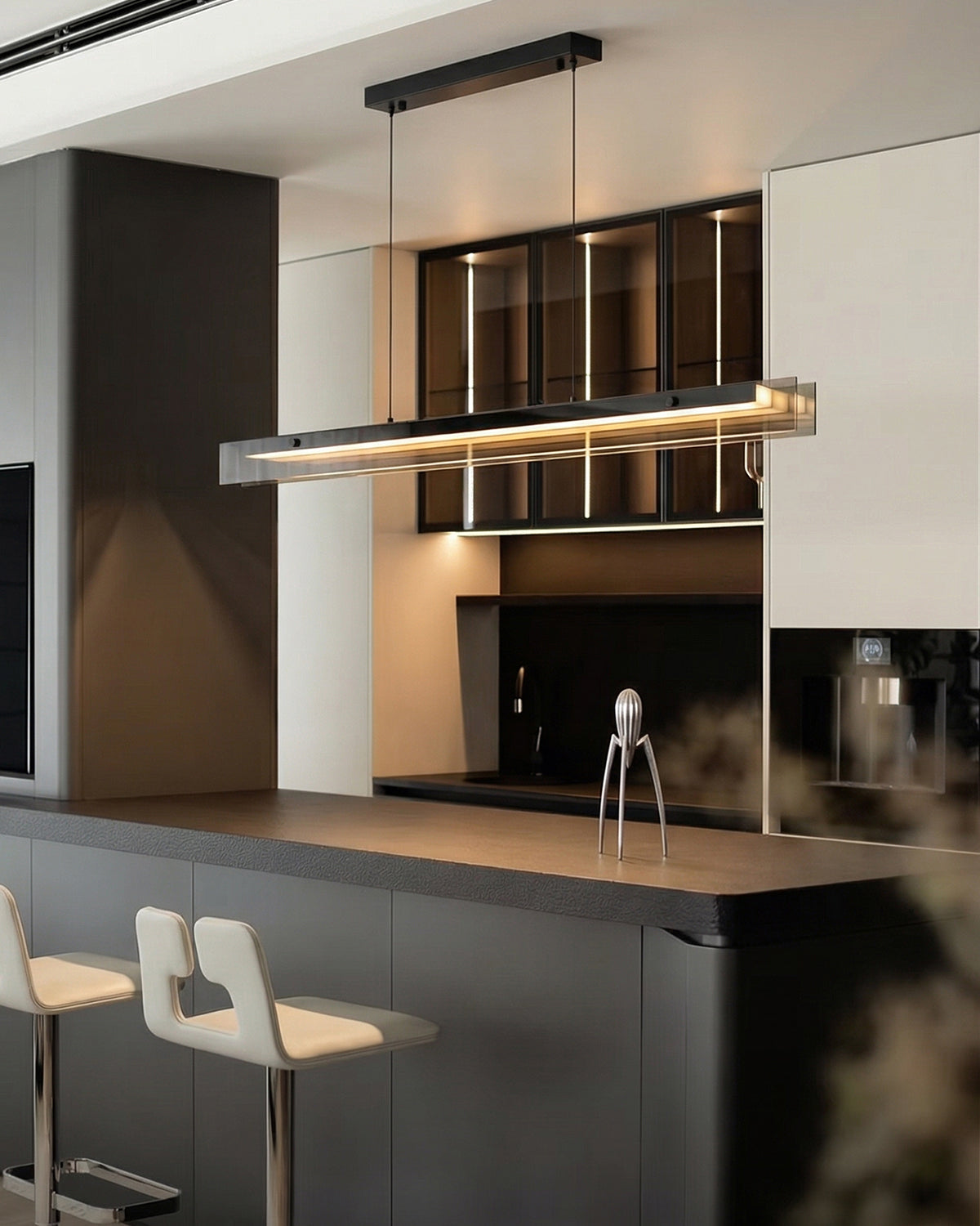 WOMO Minimalist Linear Acrylic Pendant Lights-WM3168