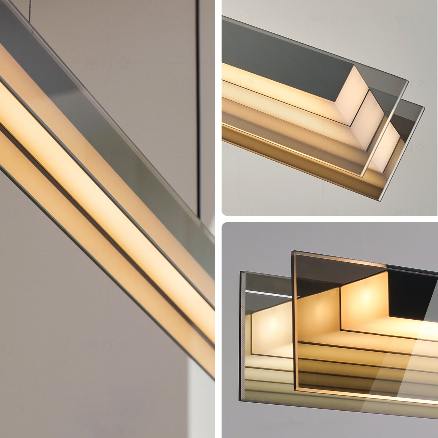 WOMO Minimalist Linear Acrylic Pendant Lights-WM3168