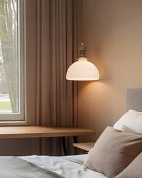 WOMO Frosted Glass Drum Pendant Light-WM3169